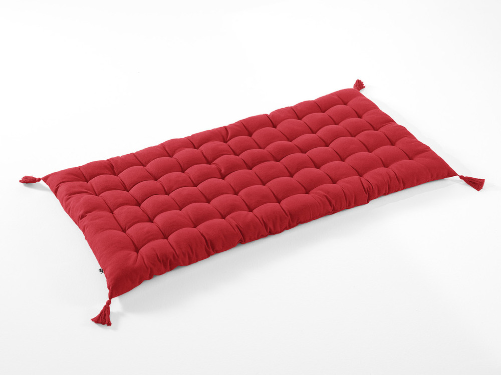 Matelas de sol avec pompons kalas cerise