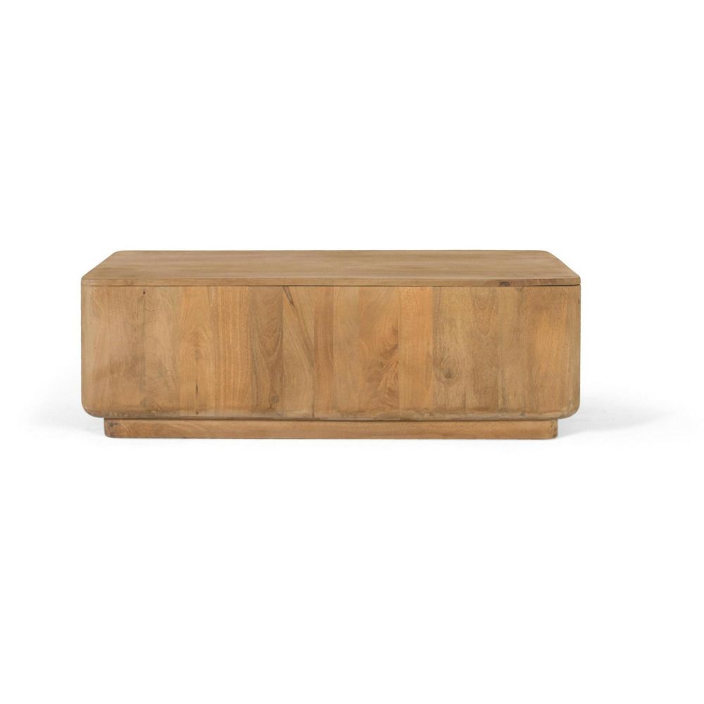 Table basse bois naturel - adrielle décoration d'autrefois