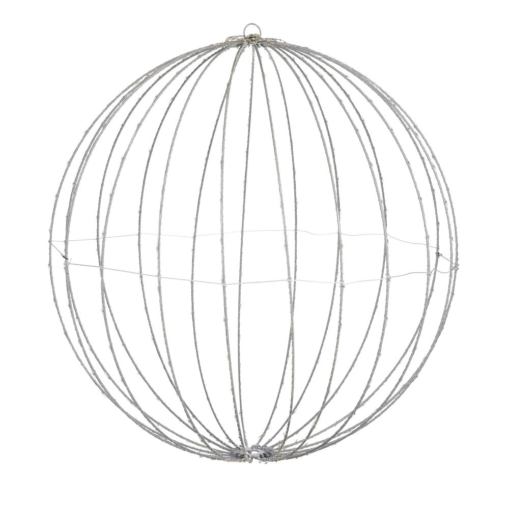 Figurine lumineuse de noël meluke1458/0021 h60x60cm - blanc chaud