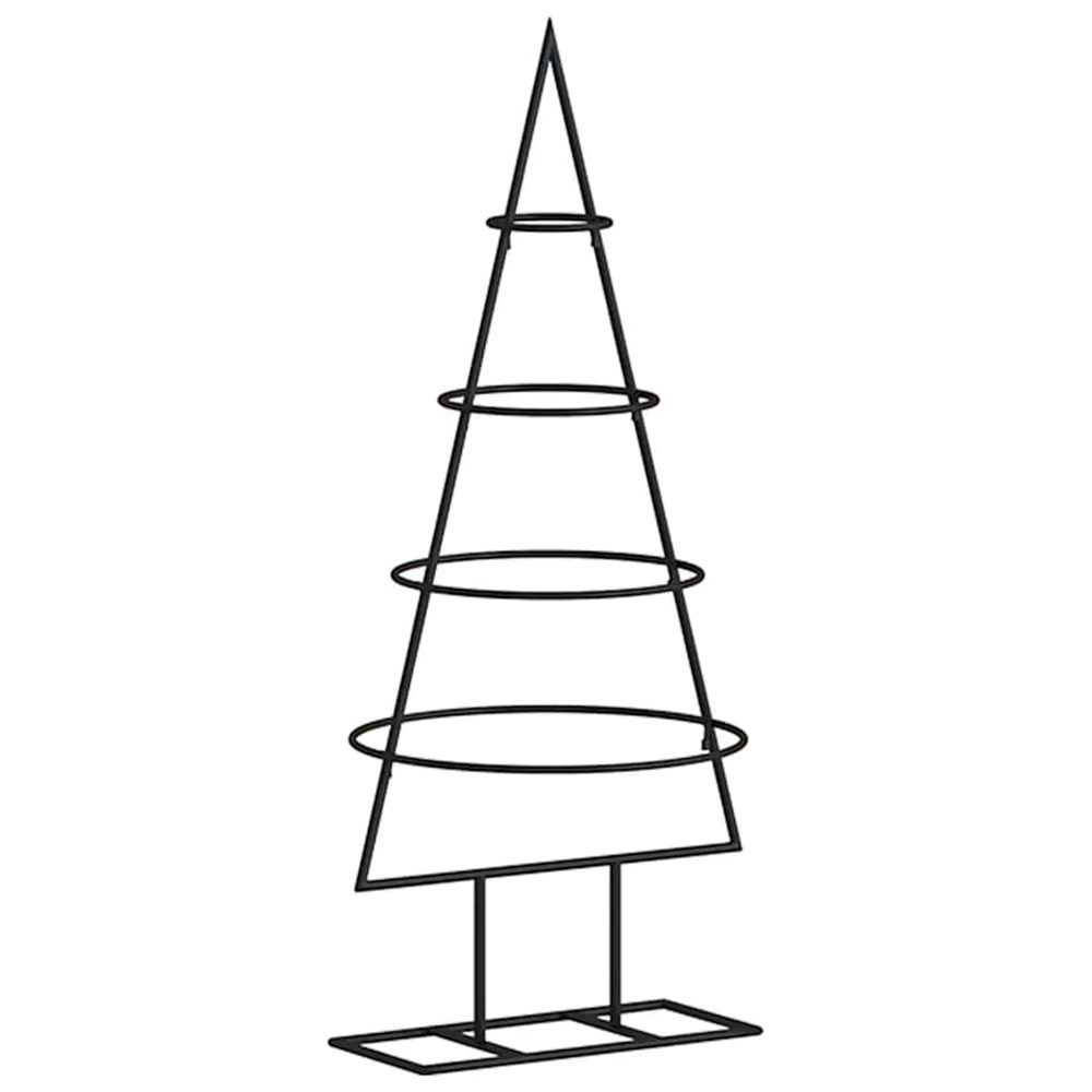 Arbre de noël en métal pour décoration noir 60 cm