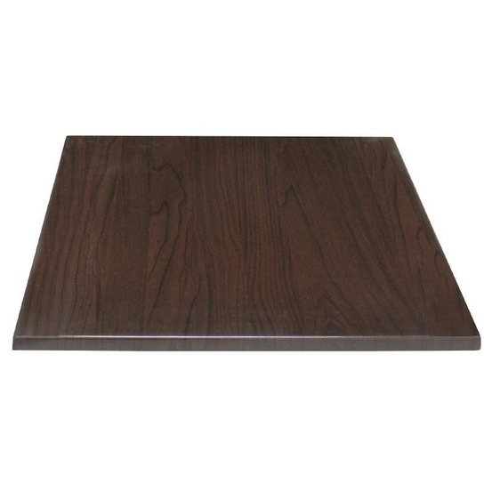 Plateau de table carré marron foncé 60 cm - bolero