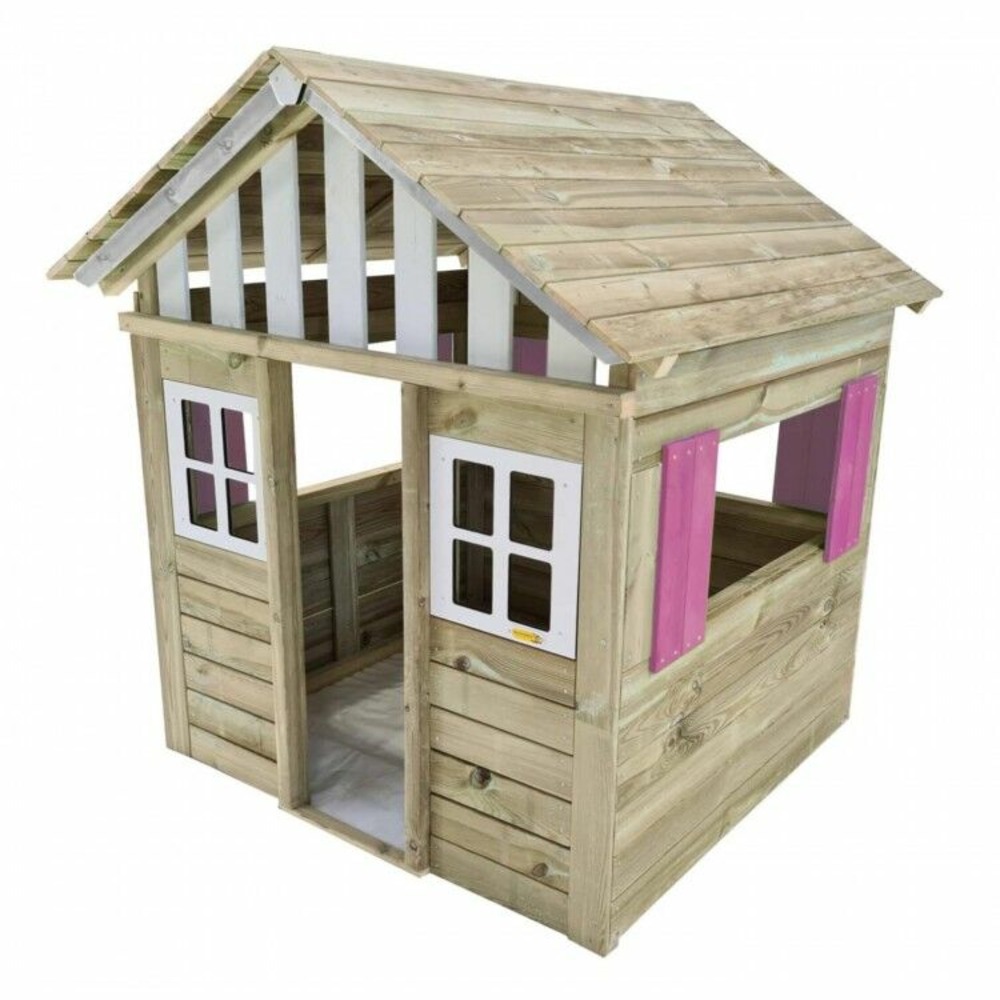 Maison d'enfant en bois masgames lollipop xl horeca rose