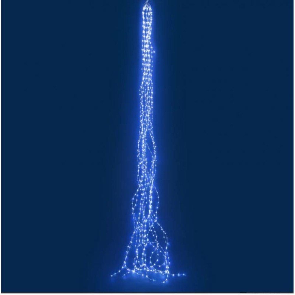 Cascade lumineuse led 3m 15 branches 900 micro led blanc froid lotti