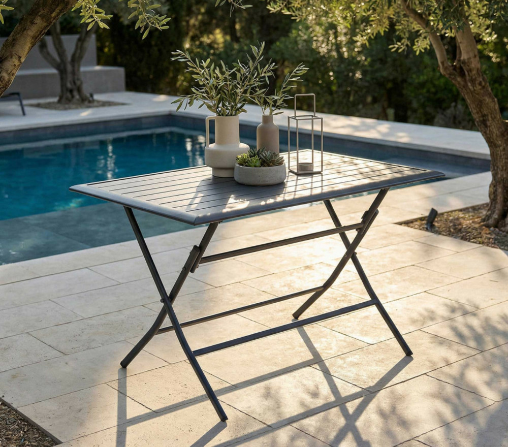 Table de jardin pliante - 4 places - bayonne