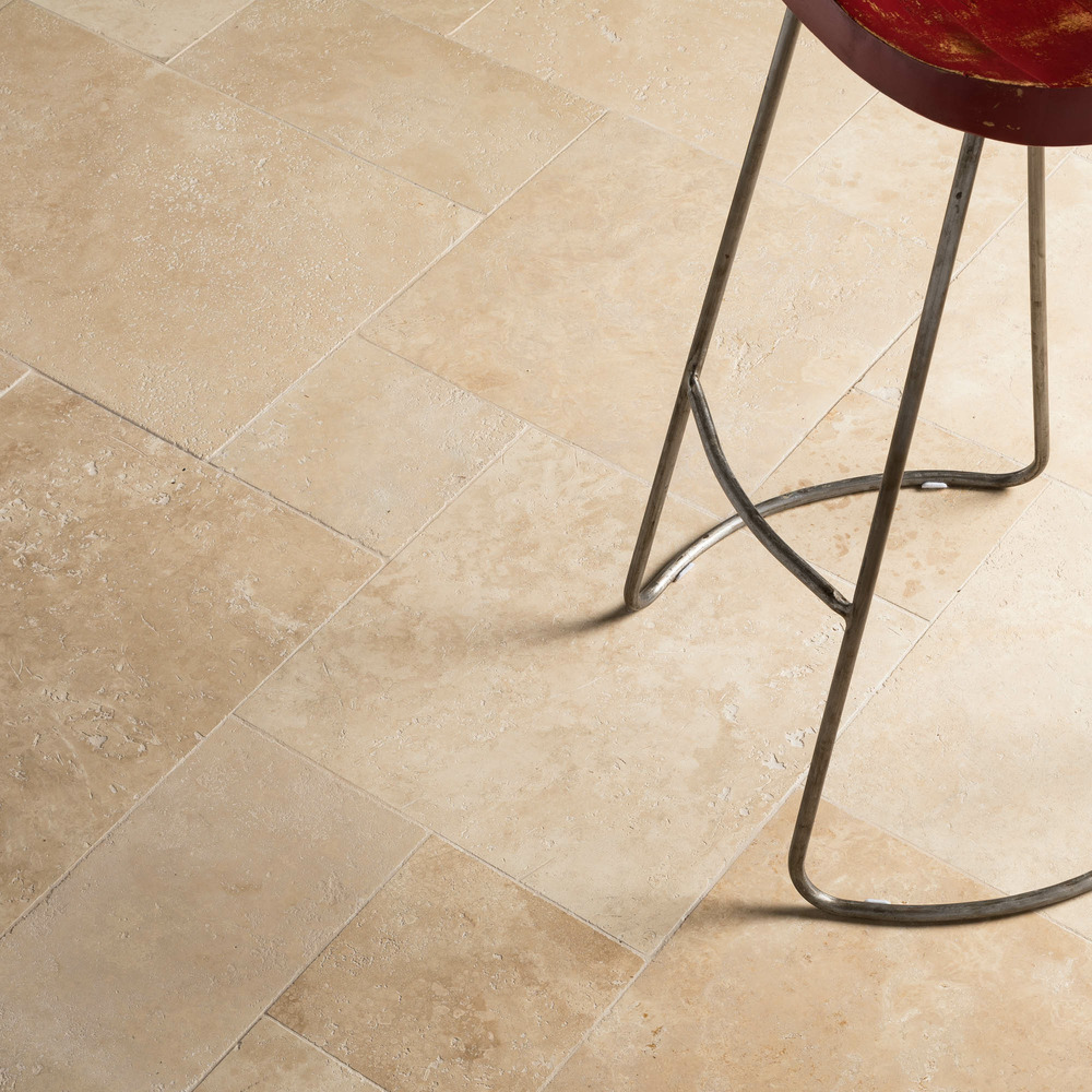 Carrelage travertin beige clair opus 4 x1,2 cm - intérieur et extérieur (lot de 1,48 m² soit 2 paquets) - ro'ma nature