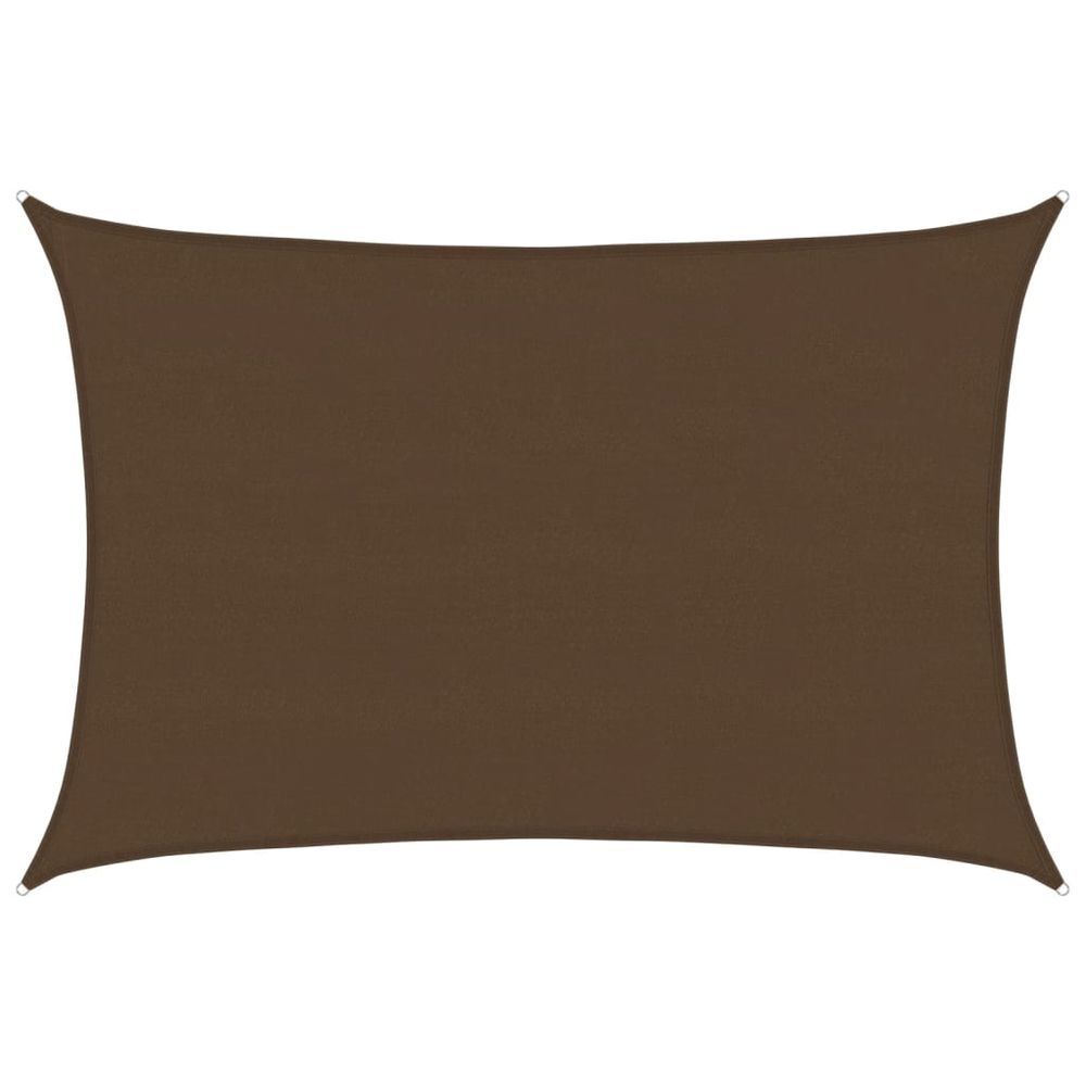 Voile d'ombrage 160 g/m² marron 5x6 m pehd