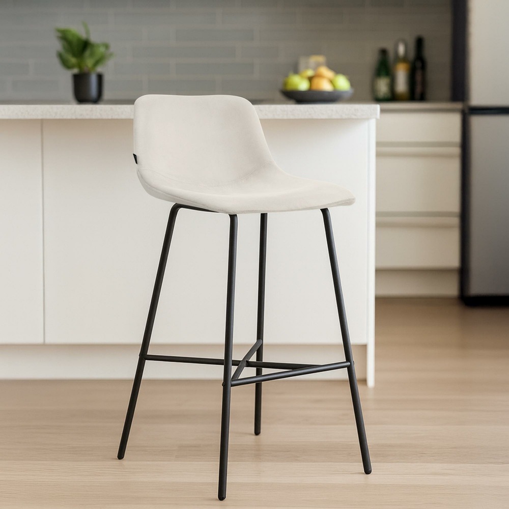 Tabouret de bar altona velours