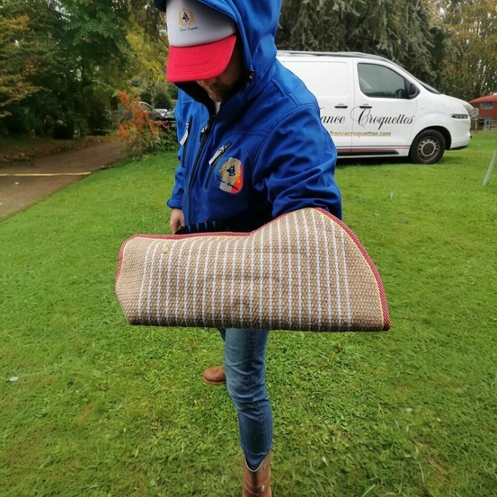 Boudin de jeux et de dressage deux poignées 30cm pour chien, francecroquettes