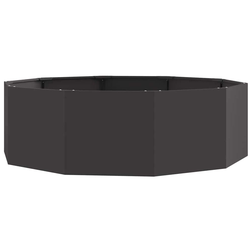 Jardinière noir 120 x 120 x 35 cm acier