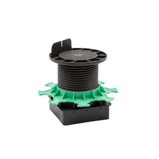 Plot terrasse réglable pour pieu métallique 43/138 mm elevo - jouplast - carton de 10 pièces