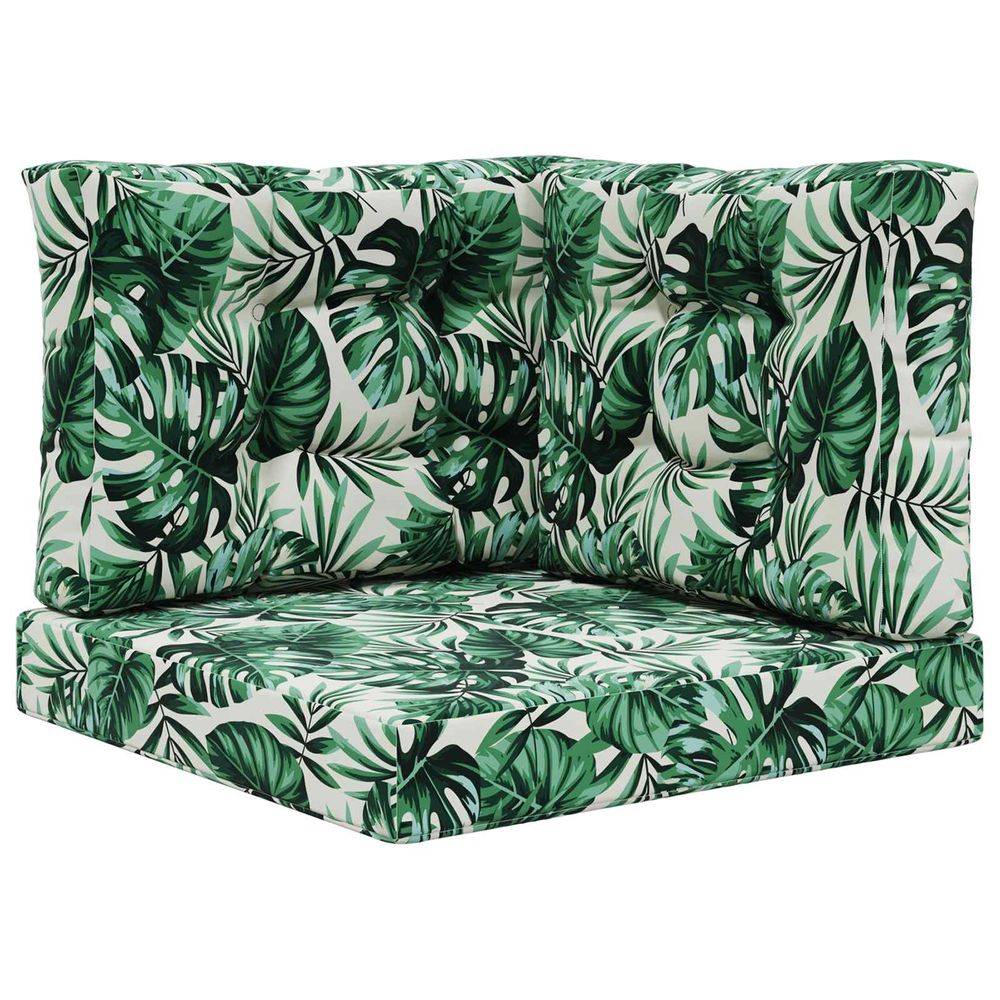 Coussin de canapé d'extérieur polyester motif feuilles