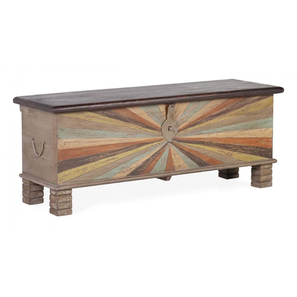 Coffre bois marron - décoration d'autrefois