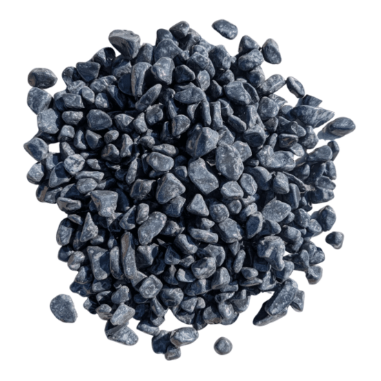 Galet marbre gris anthracite 12/25 mm – big bag +/- 1,5t – 20 m²