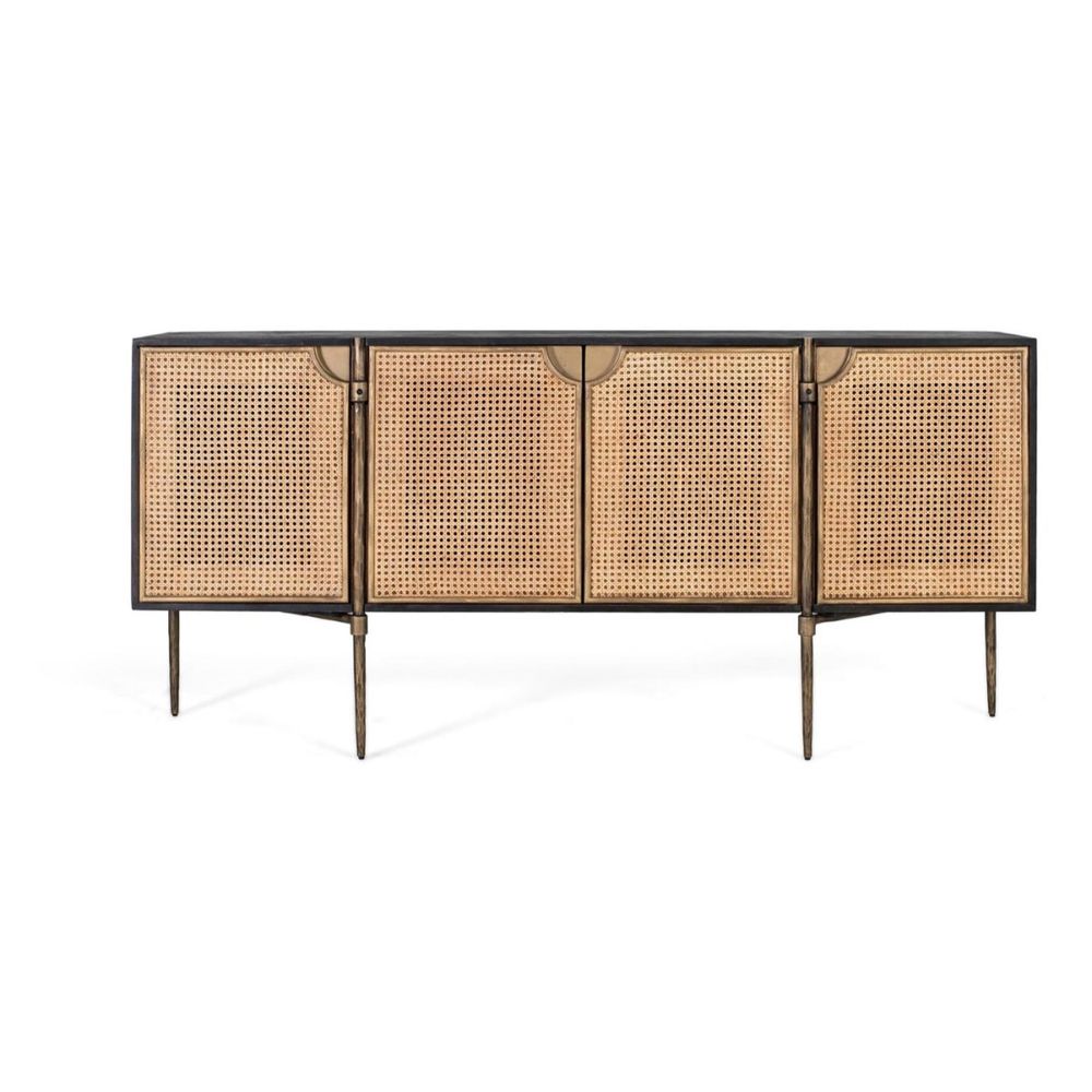 Buffet bois marron - emméline décoration d'autrefois