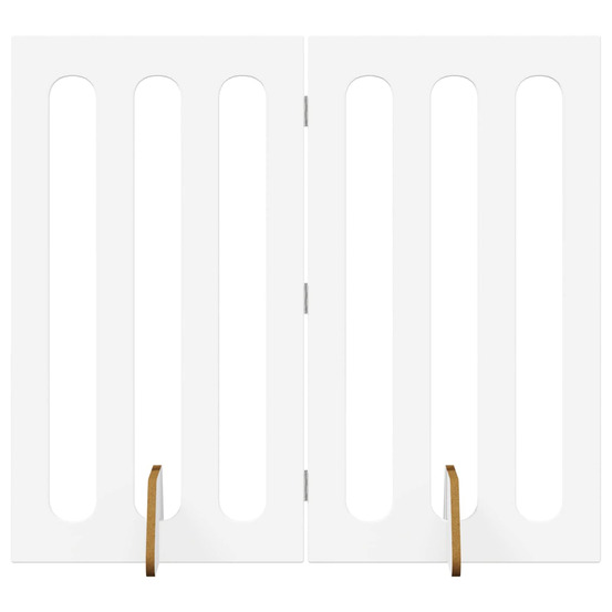 Clôture pliable pour animaux 2 pcs blanc 100,5 x 38 x 90 cm