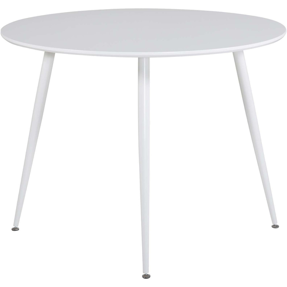 Table de repas ronde plaza 100 cm blanc