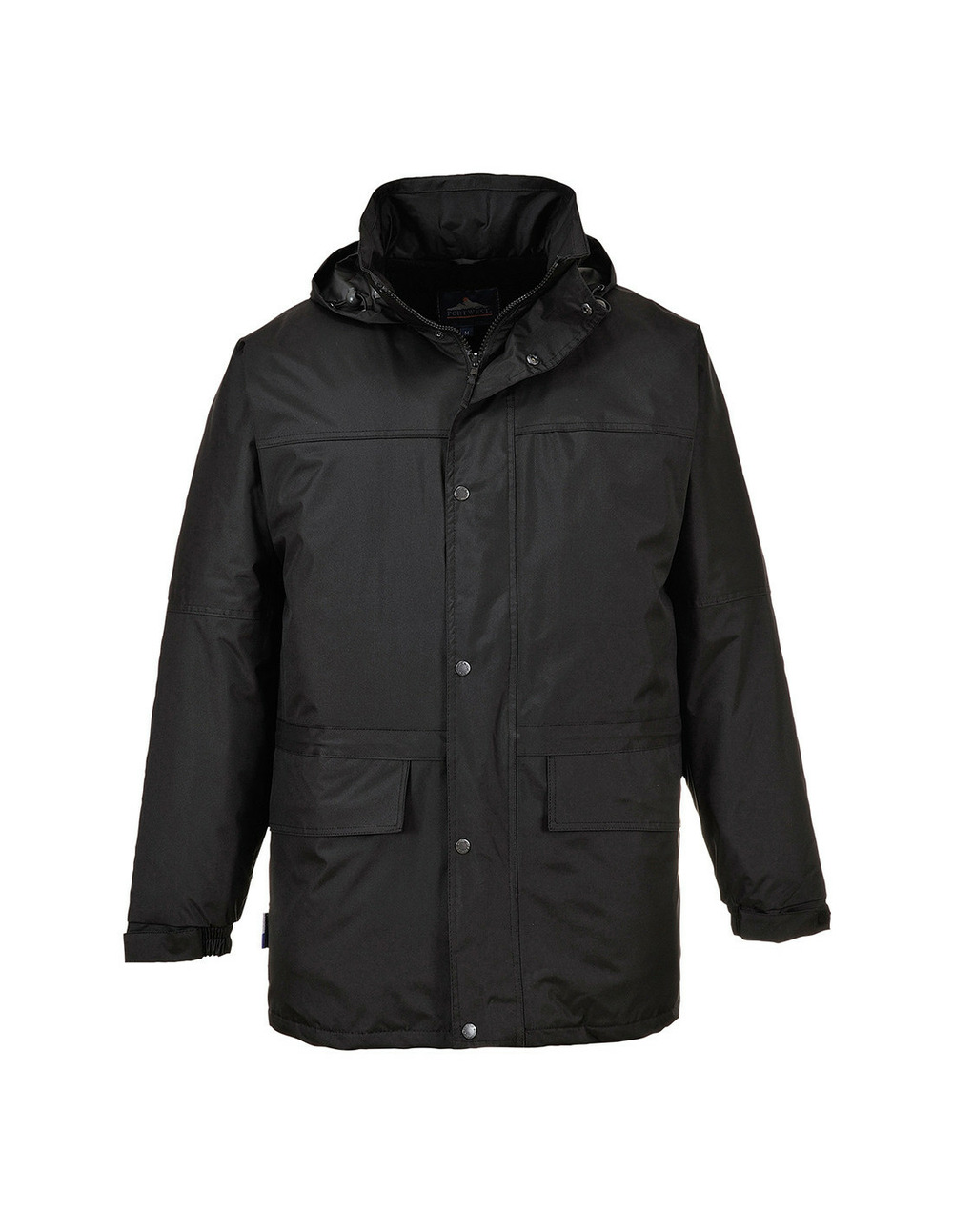 Parka oban doublée polaire couleur : noir taille l - portwest