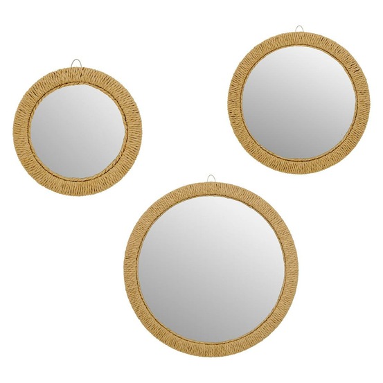 3 miroirs tilia 23/32/40cm corde