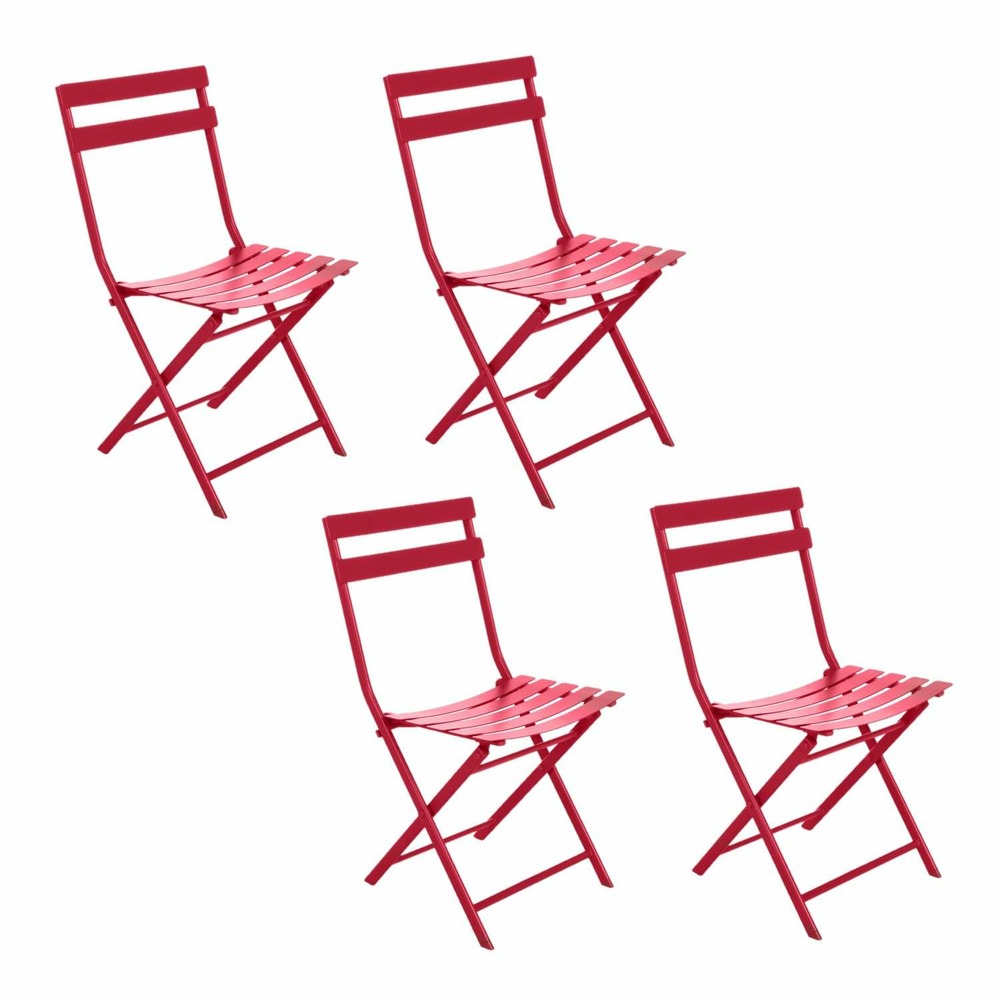 Lot de 4 chaises pliantes en métal greensboro