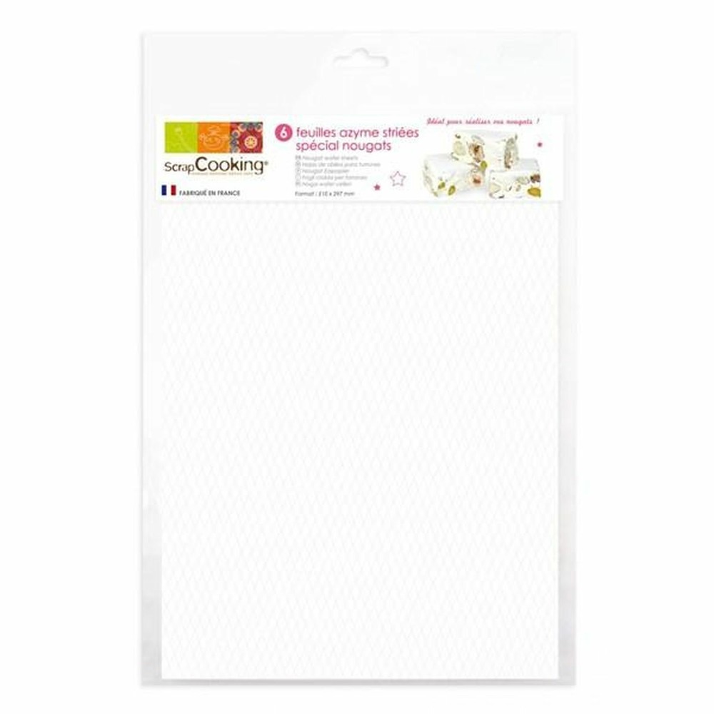 120 feuilles azymes blanches pour nougat a4