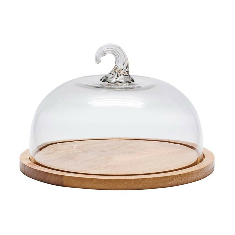 Présentation Fromage Plateau Cloche à Fromages Verre Sur Plateau Rond 29x20cm Cloche Fromage Continenta Duracore Plastique