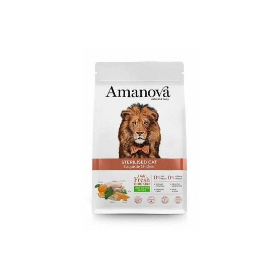 Amanova chat stérilisé poulet 1.5 kg