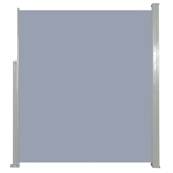 Auvent paravent store brise-vue latéral rétractable de patio jardin terrasse balcon protection visuelle écran 160 x 500 cm gr