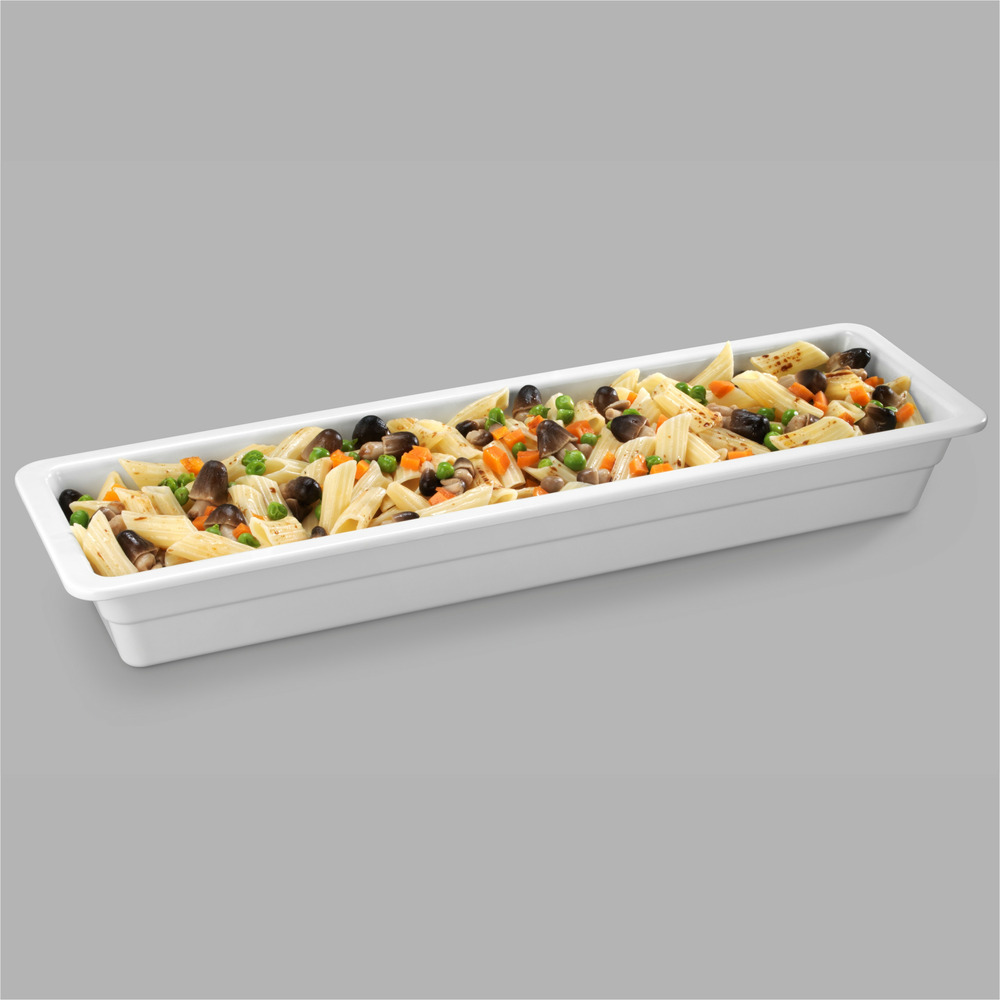 Plat en mélamine blanc gn 2/4 - h 20 à 65 mm - pujadas