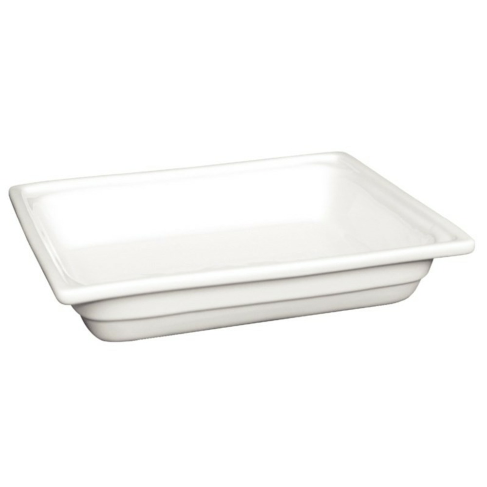 Plat en porcelaine gn 1/2 100 mm - olympia