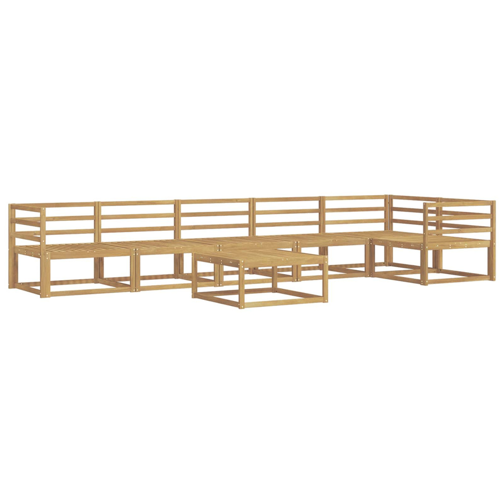 Ensemble de canapés d'extérieur 7 pcs blanc 79 x 79 x 37 cm