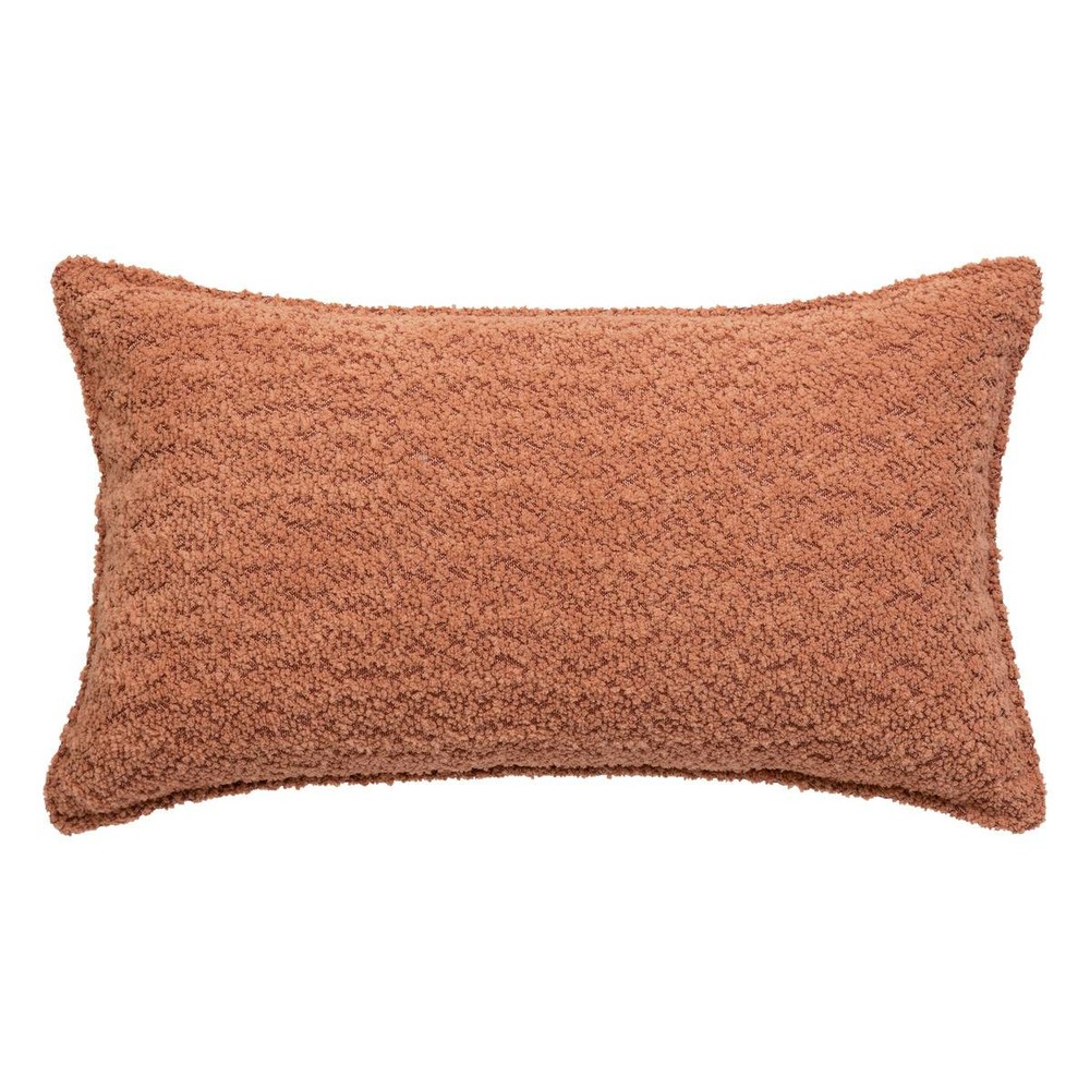 Coussin bouclette soana terracotta 30x50cm