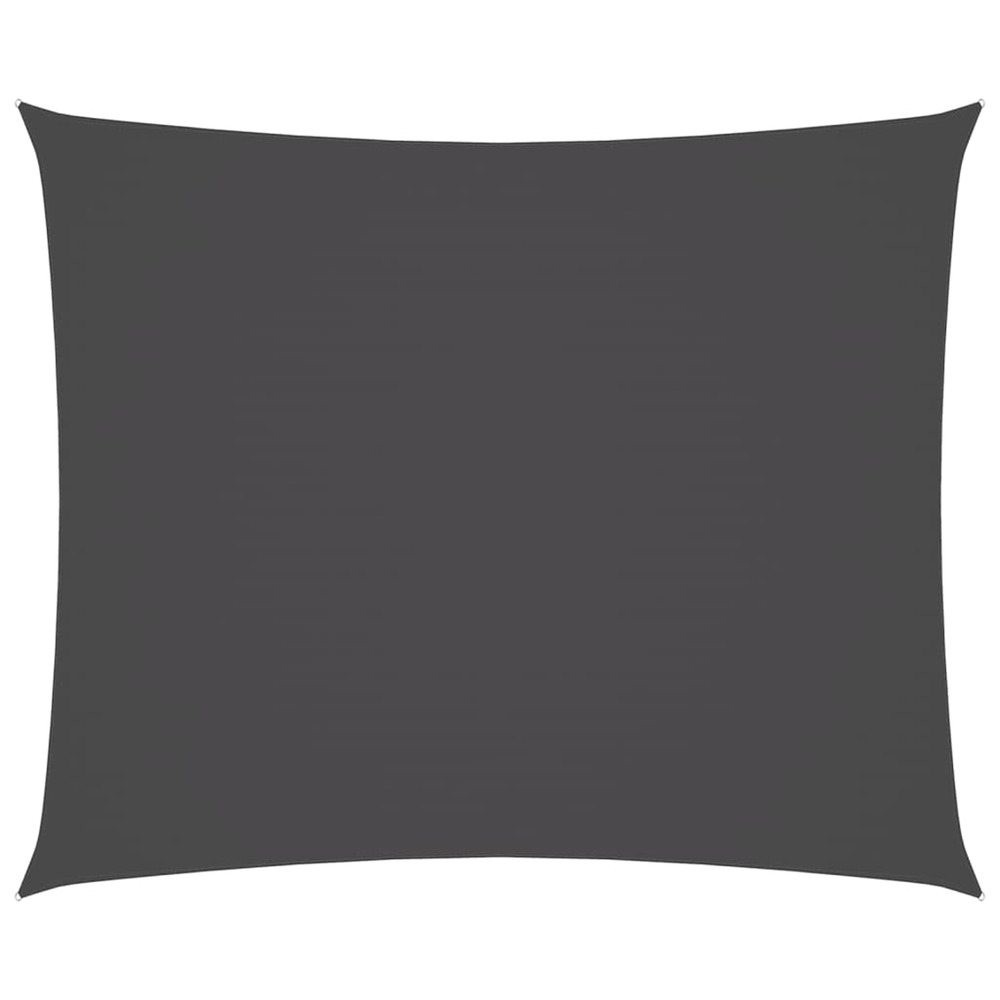 Voile de parasol tissu oxford rectangulaire 2x3 m anthracite