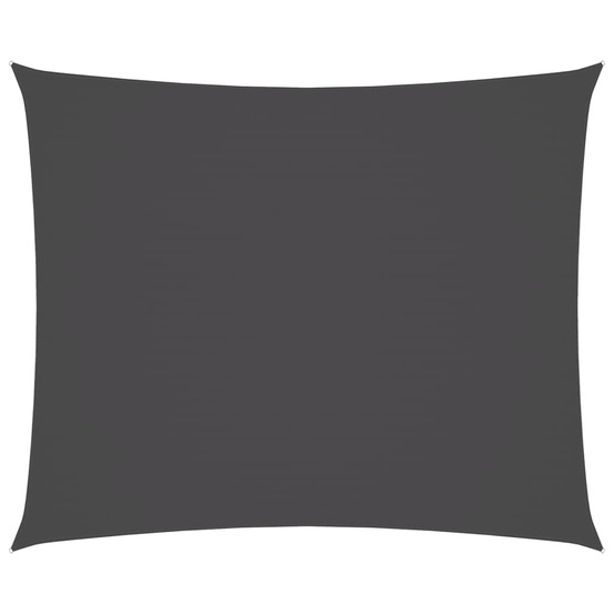 Voile de parasol tissu oxford rectangulaire 2x3 m anthracite