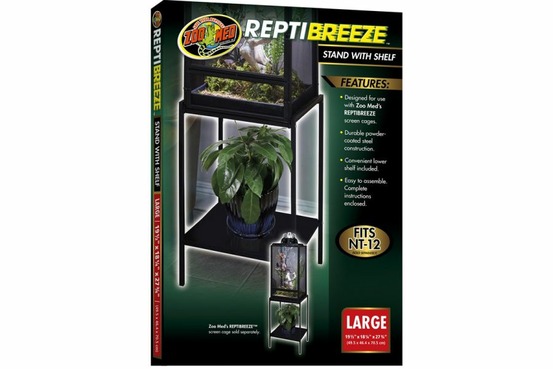 Reptibreeze stand large - support avec étagère pour reptibreeze - meuble pour terrarium destiné aux lézards type caméléon