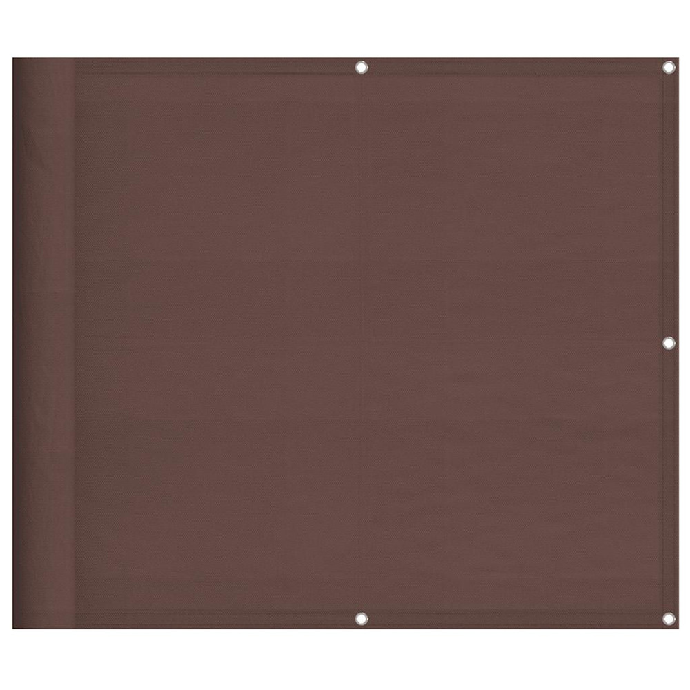 Écran de balcon marron 90x800 cm 100% polyester oxford