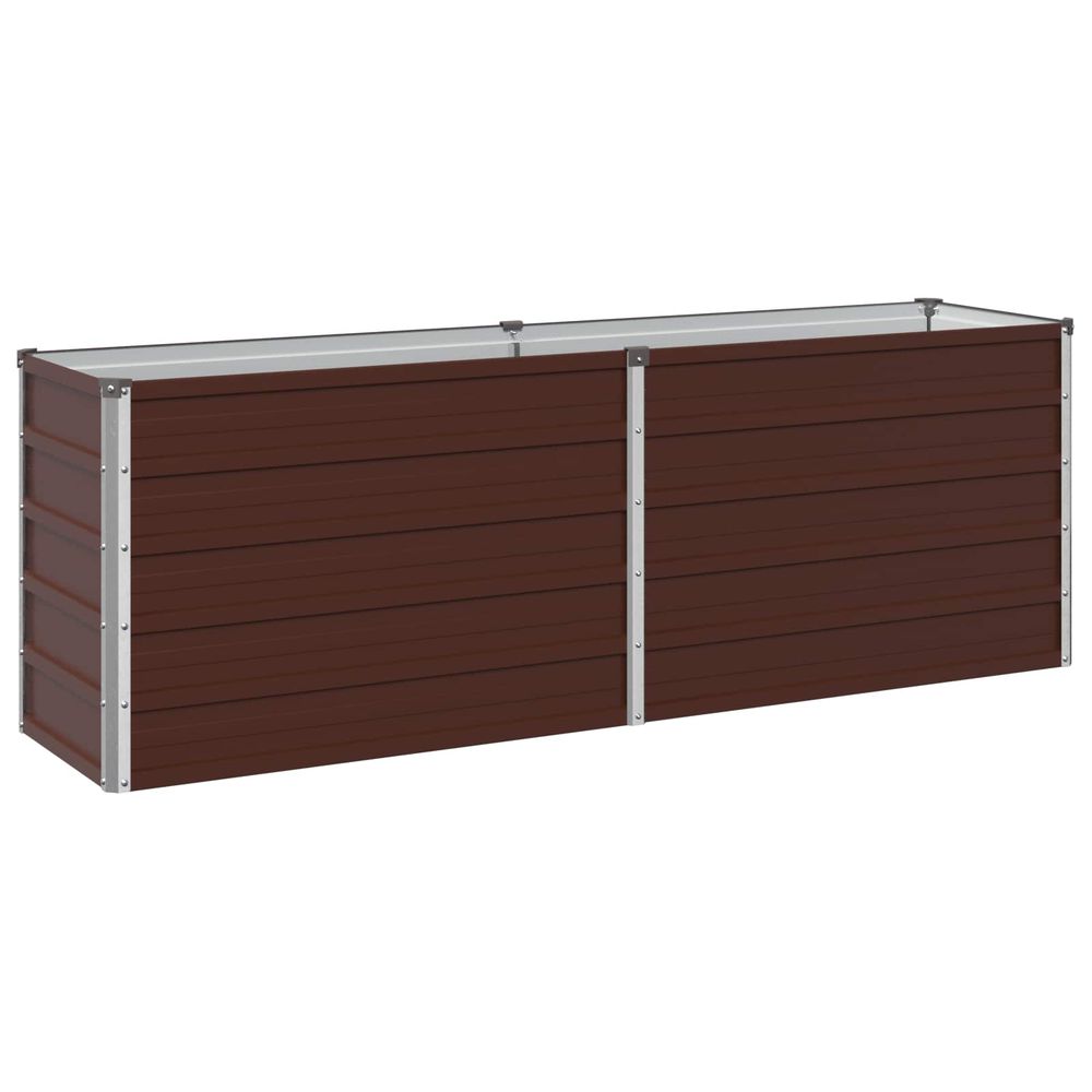 Jardin surélevé marron 160 x 40 x 55 cm acier laminé à froid