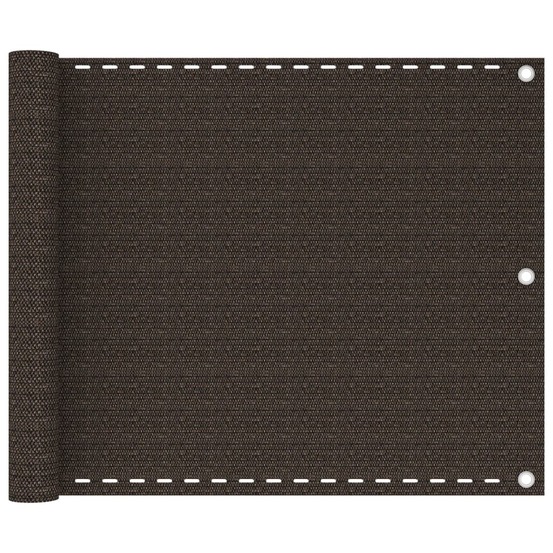 Écran de balcon brise pare vue protection confidentialité 75 x 400 cm pehd marron