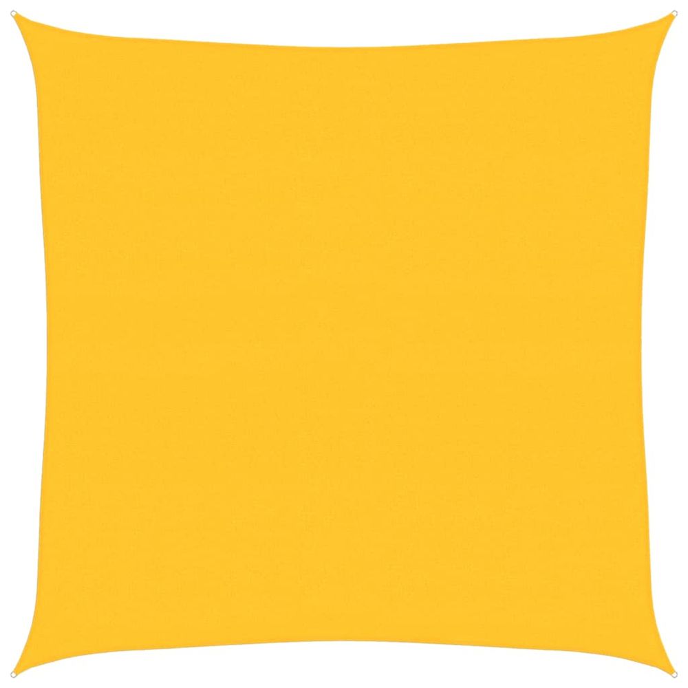 Voile d'ombrage 160 g/m² carré jaune 7x7 m pehd
