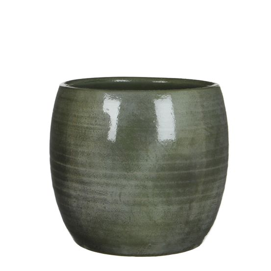 Cache-pot en céramique vert d28