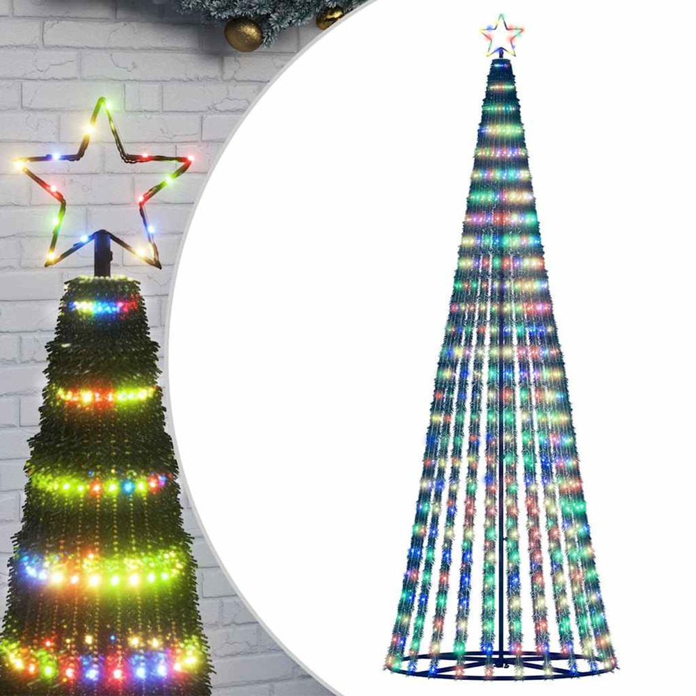 Sapin de noël à led 475 led colorées 247 cm