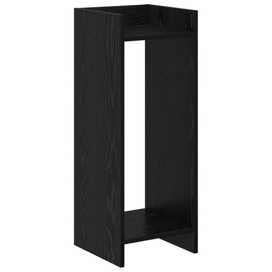 Support de plante chêne noir 30 x 30 x 80 cm bois d'ingénierie