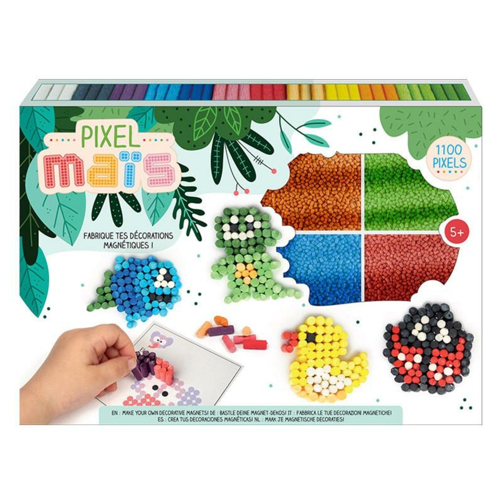 Coffret pixel maïs - décorations de magnets