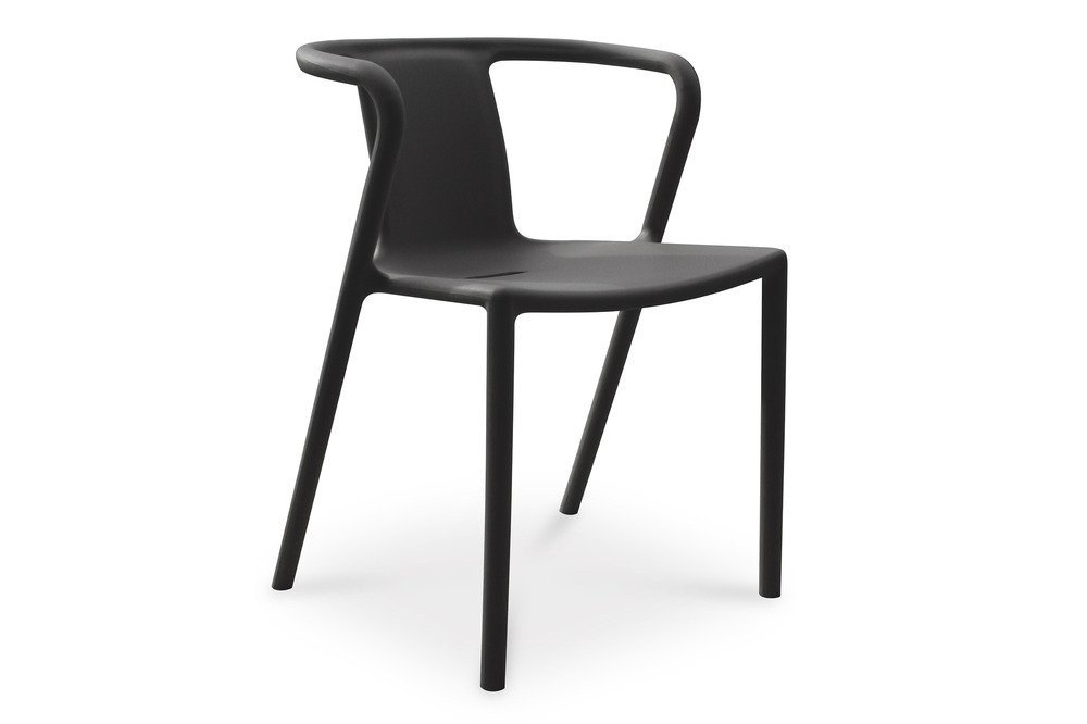 Fauteuil de jardin diego en polypropylène noir