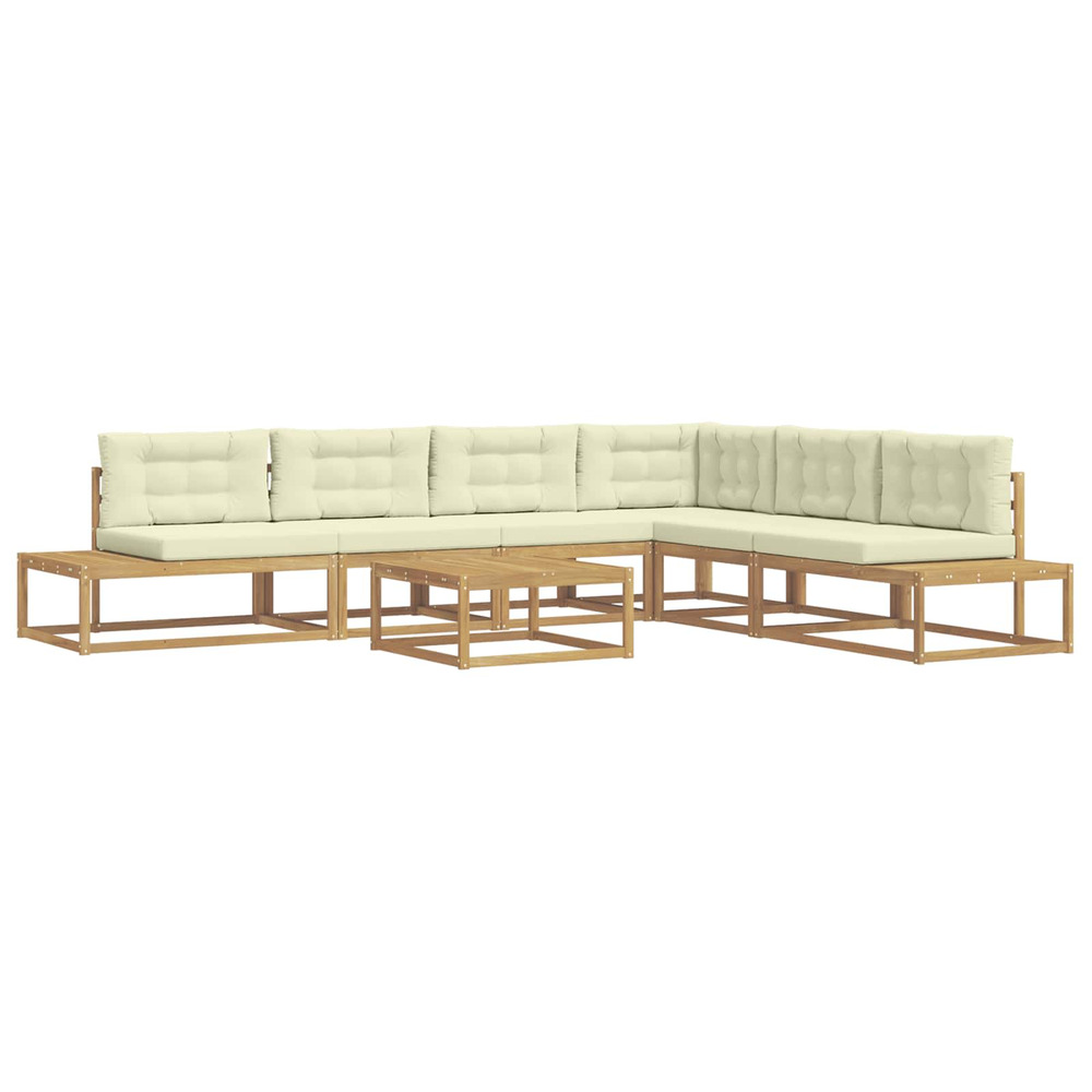 Ensemble de canapés d'extérieur blanc 79 x 79 x 37 cm polyester
