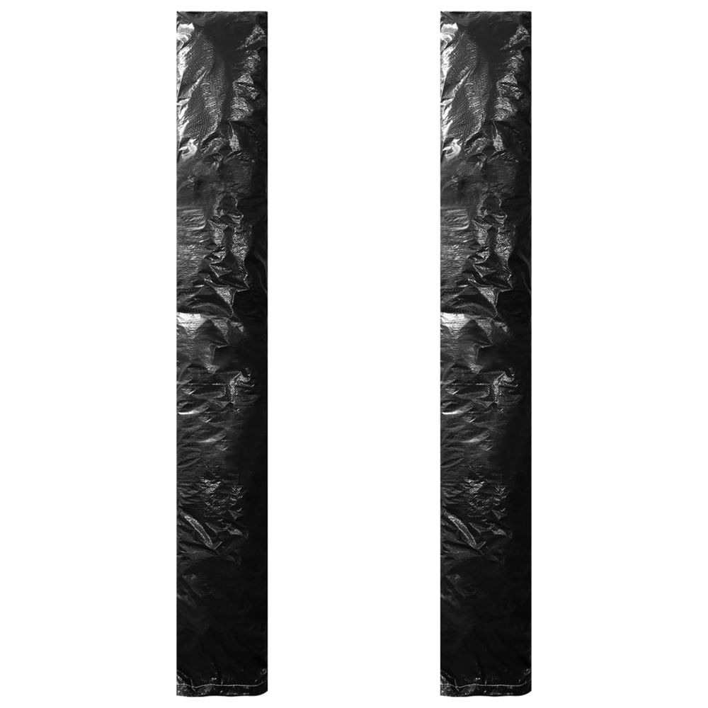 Housses de parasol avec fermeture éclair 2 pcs pe 175 cm