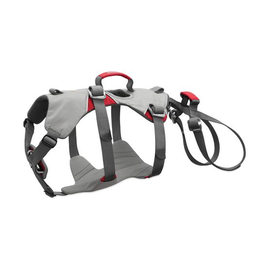 Harnais d'assurage résistantde levage pour chien couvrant tout le corps doubleback™. Couleur: cloudburst gray (gris), taille: m