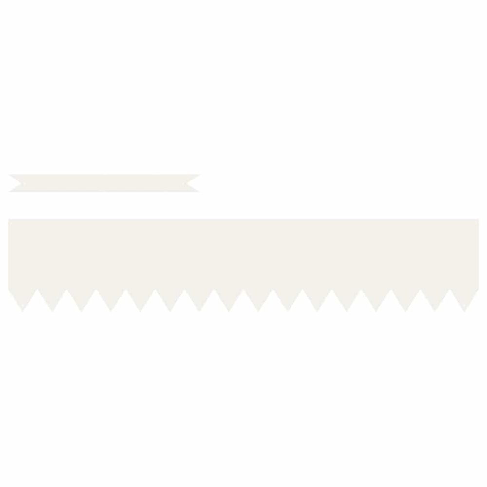 Bordure de pelouse 20 pc 100 x 0.05 x 20 cm blanc