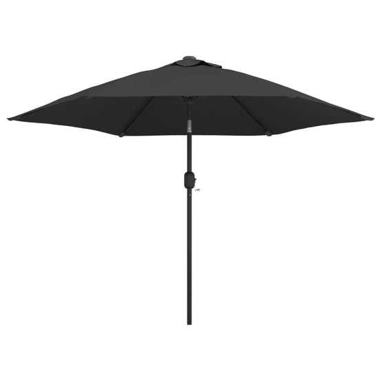 Parasol d'extérieur avec poteau en métal 300 cm anthracite