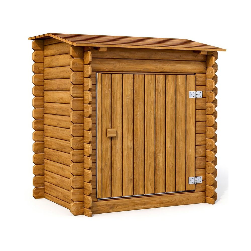 Coffre de filtration en bois traité pour piscine 