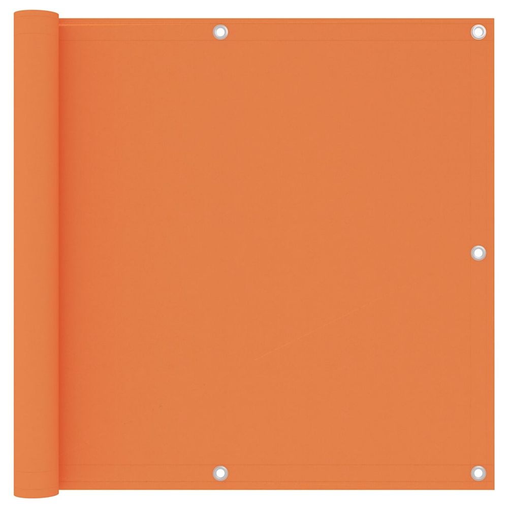Écran de balcon orange 90x400 cm tissu oxford